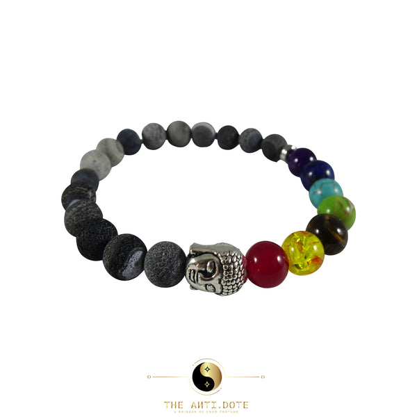 Amazon.com: HONGWEINC 7 Chakra Bracelet Men Black Lava Healing Balance  Beads Reiki Buddha Prayer Natural Stone Yoga Bracelet for Women (Metal  Color : SL-00011) : Clothing, Shoes & Jewelry
